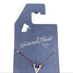 Universal Thread Chevron Inlaid Necklace New